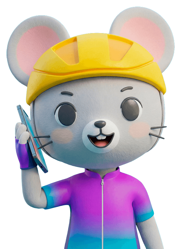 Мышонок-талисман фестиваля Першы Ровар